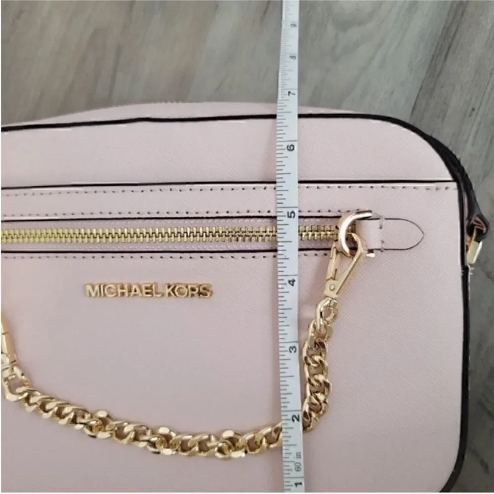 Michael Kors Jet Set Chain Crossbody Pink - Picture 8 of 11